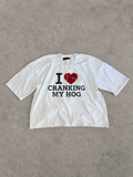 "I <3 Cranking" White T Shirt