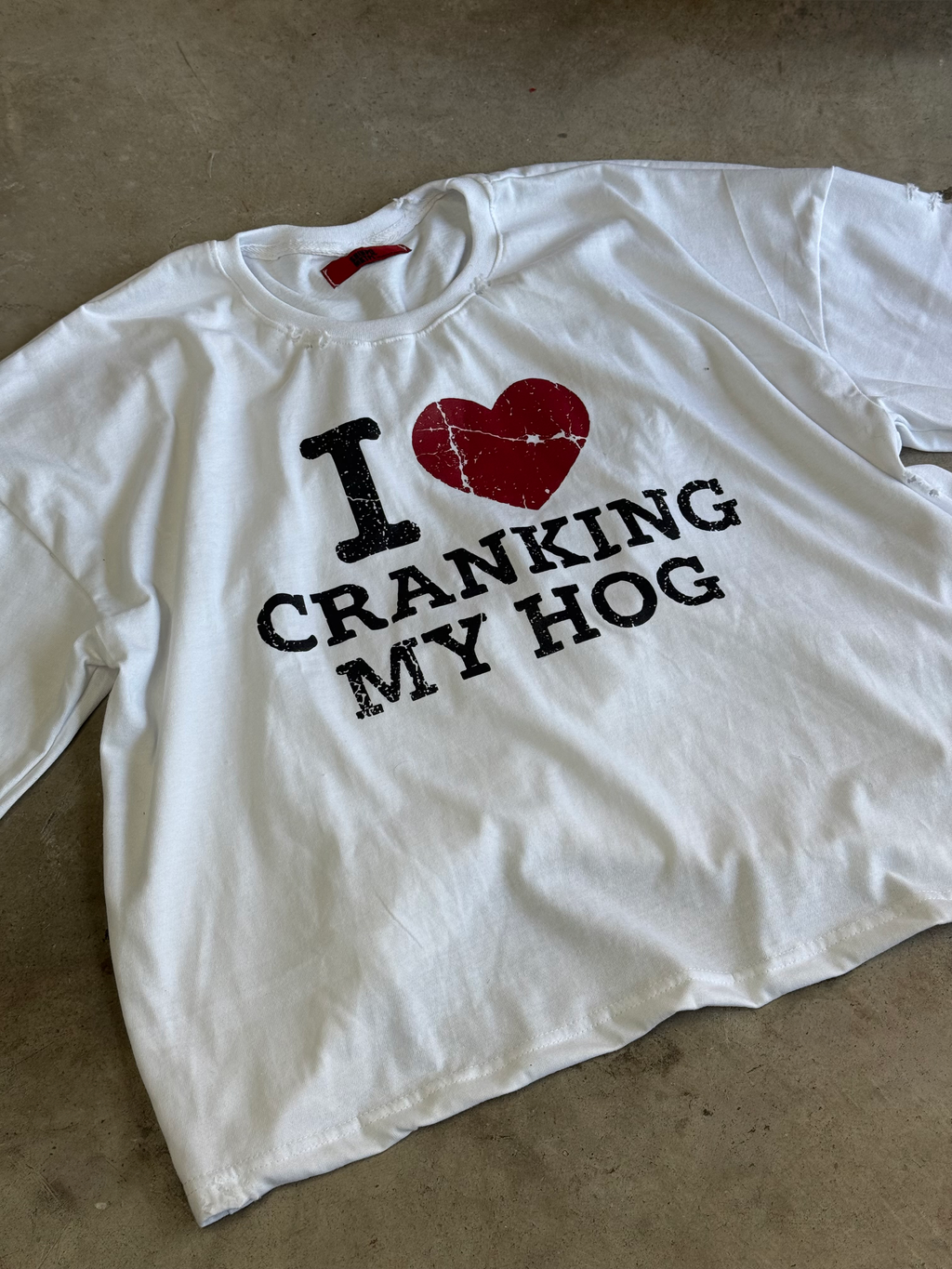 "I <3 Cranking" White T Shirt
