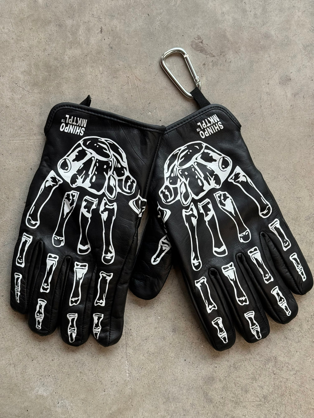 'Rough Rider' Black Leather Gloves
