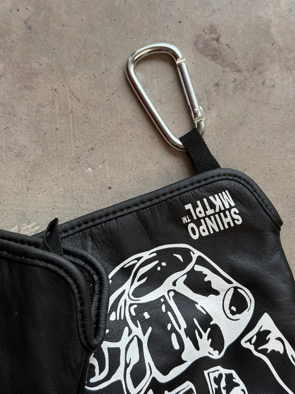 'Rough Rider' Black Leather Gloves